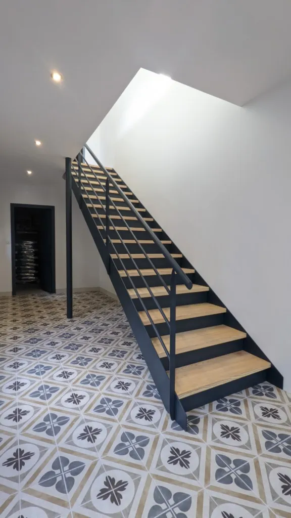 Escalier bois-métal