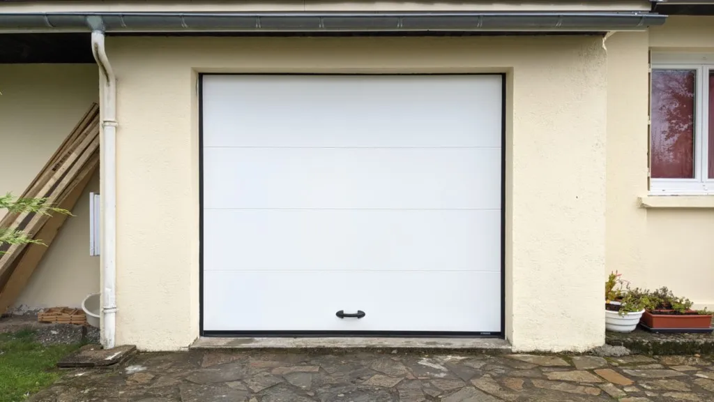 Porte de garage sectionnelle motorisée