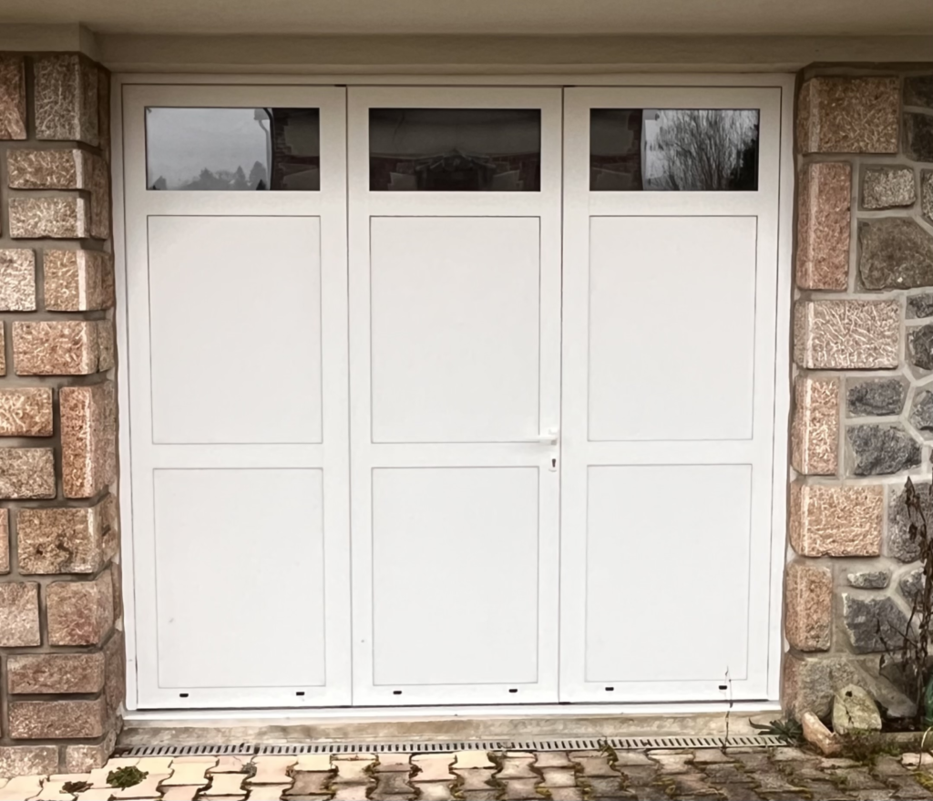 Porte de garage PVC 3 vantaux