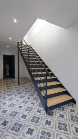 Escalier bois-métal