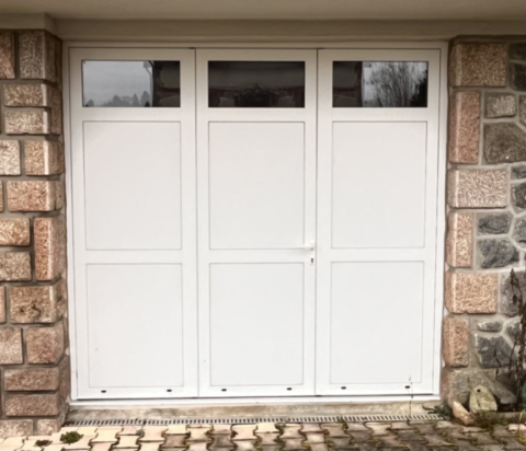 Porte de garage PVC 3 vantaux