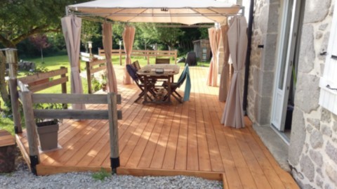 Terrasse en mélèze